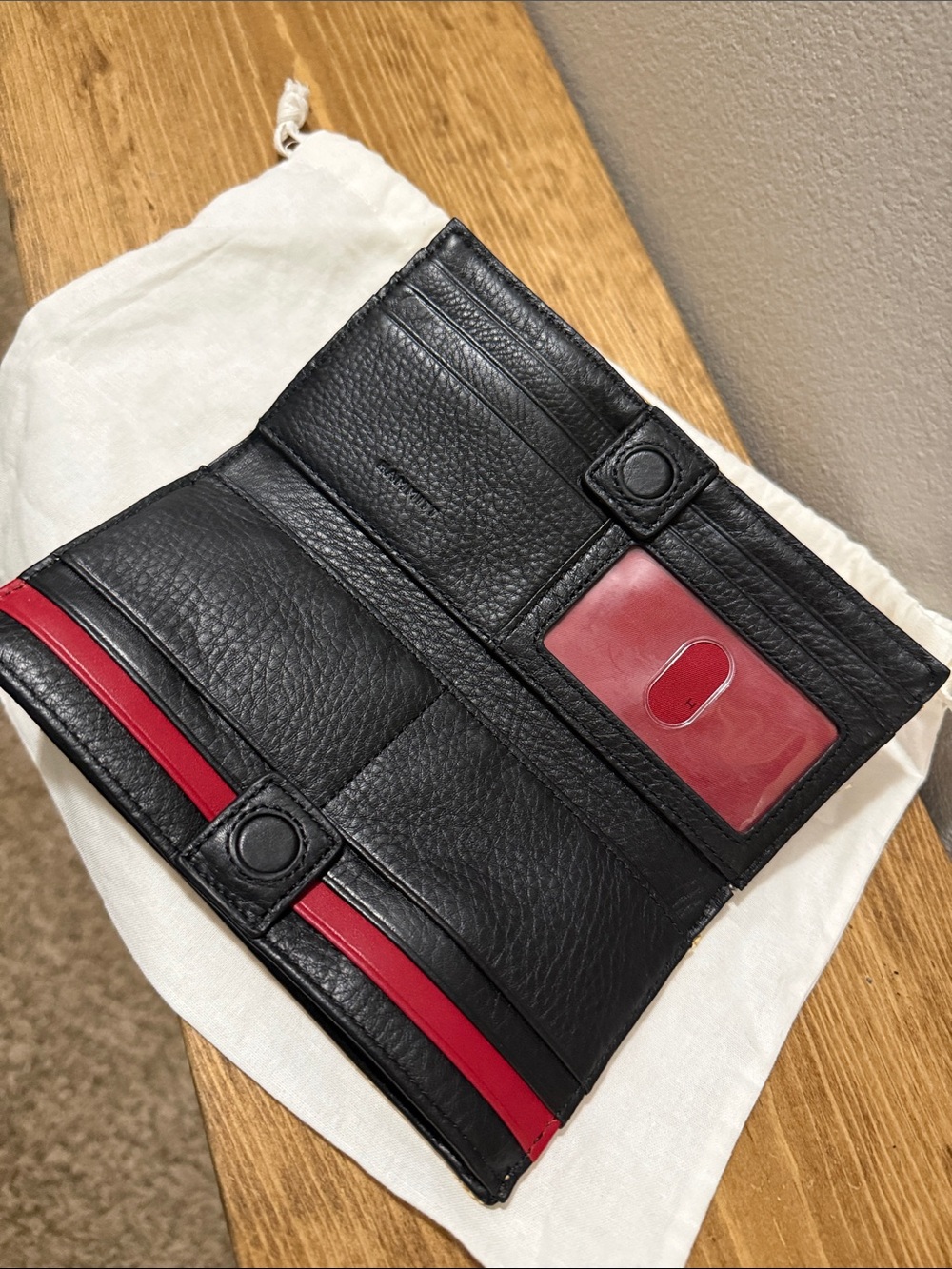 Hammitt 110 North Chaparral Raffia/Gunmetal Wallet; Preloved; Dust-bag - Picture 13 of 13